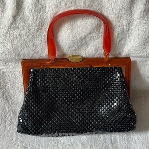 Whiting & Davis Black Mesh chainmail 
 Handbag